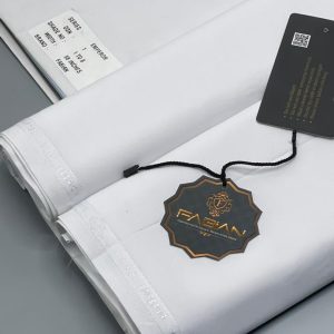White Fabian plain Material